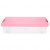 Короб для хранения IRIS THIN BOX 85л, прозрачный-розовый